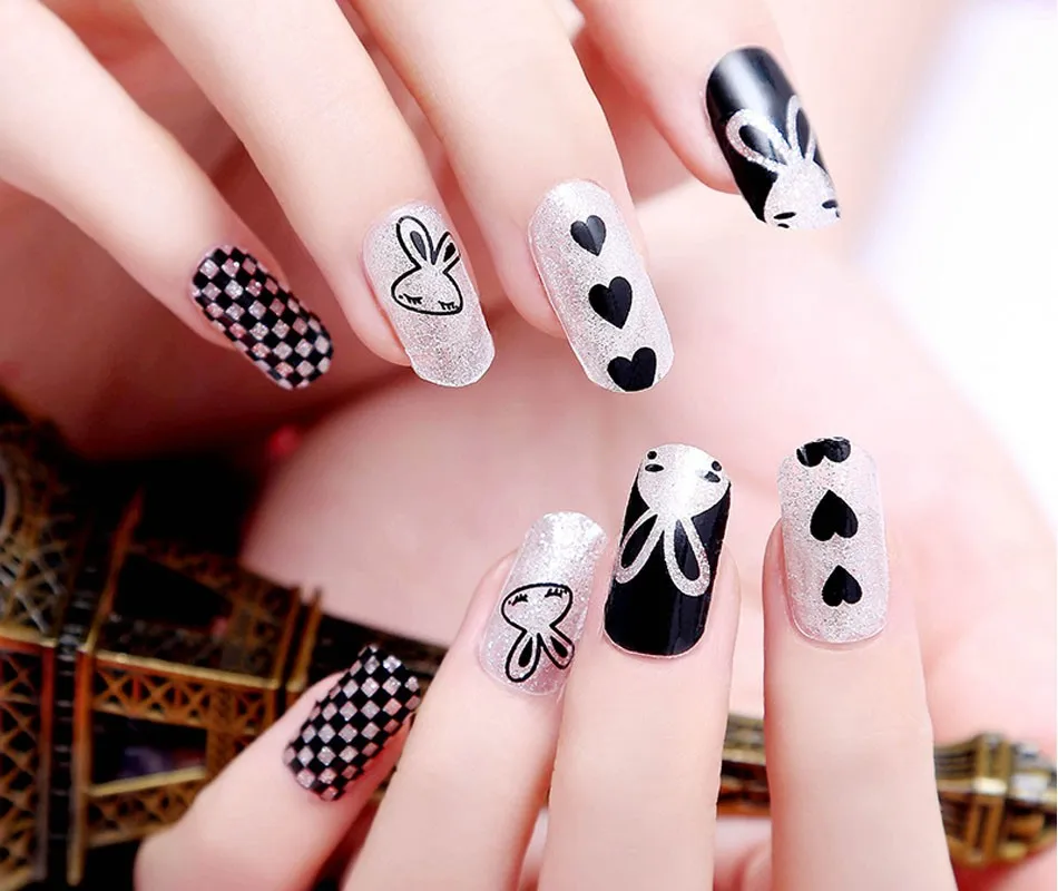 Nail Art Designs Ideas Paint Stickers Happy New 3pcs Diy Manicure Water Transfer Nails Art Sticker Fantacy Flowers Pattern Finger Nail Foil For Decoration