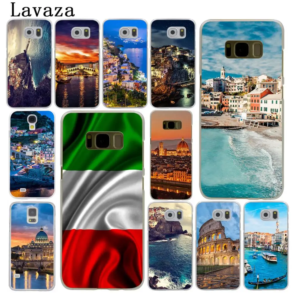 Lavaza Ночная Венеция Италия флаг жесткий чехол для телефона для Samsung Galaxy S6 S7 край S8 S9 S10 плюс S10e крышка