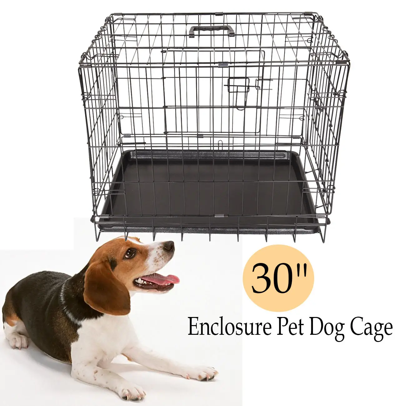 Dog Cage Crates Puppy Small Medium Large Pet Carrier Training Folding