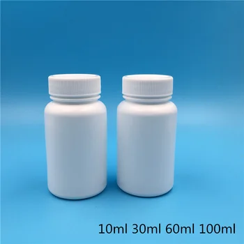 

500 or1000 pcs Free Shipping White Plastic Empty pill Bottles Jar Creams powders bath salts Cosmetic Containers Retail