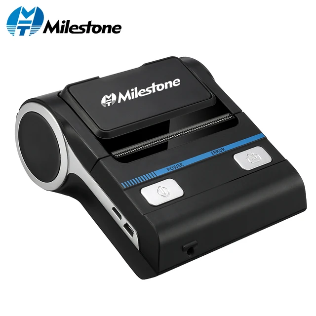 Best Price Milestone MHT-P8001 Bluetooth Receipt Printers Wireless Thermal Printer 80mm Compatible with Android/iOS/Windows ESC/POS