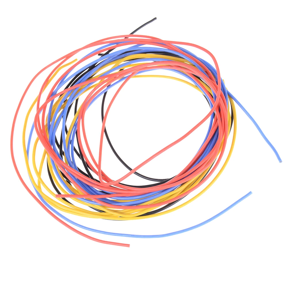 

1PC 3Meters 18AWG Soft Silicone Cable Flexible Test Line Wire High Temperature Tinned Copper UL Rubber Wire Cable