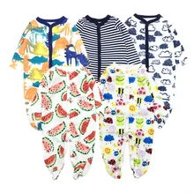 

5Pcs Winter Baby Romper Boy Clothing Girl Clothes Newborn Jumpsuit Long Sleeves 100% Cotton Underwear Baby Rompers Warm Costume