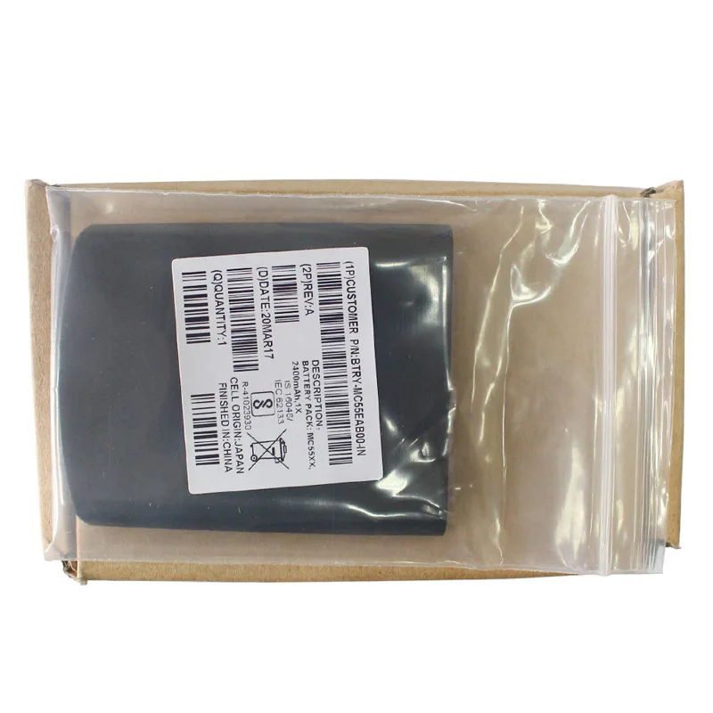 2400 мА/ч, 82-107172-02 Батарея для Motorola символ MC55 MC55A MC55N MC65 MC67