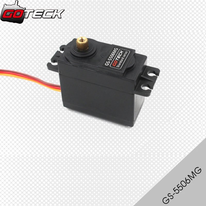 

GOTECK GS-5506MG Mini Micro Analog Servo 5.7/6.0 kg-cm Torque for RC Airplane Car (Metal brush Plastic gear)