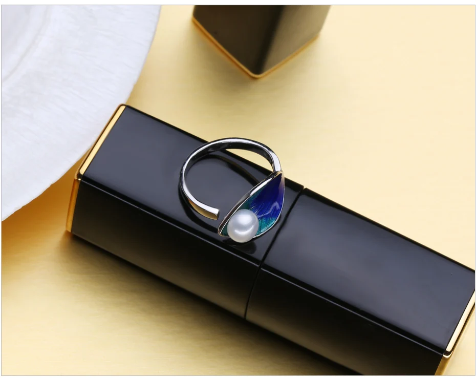 FENASY кольца из натурального жемчуга для женщин ювелирные изделия с жемчугом женские вечерние кольца в богемном стиле с цветком 925 пробы Серебряное кольцо