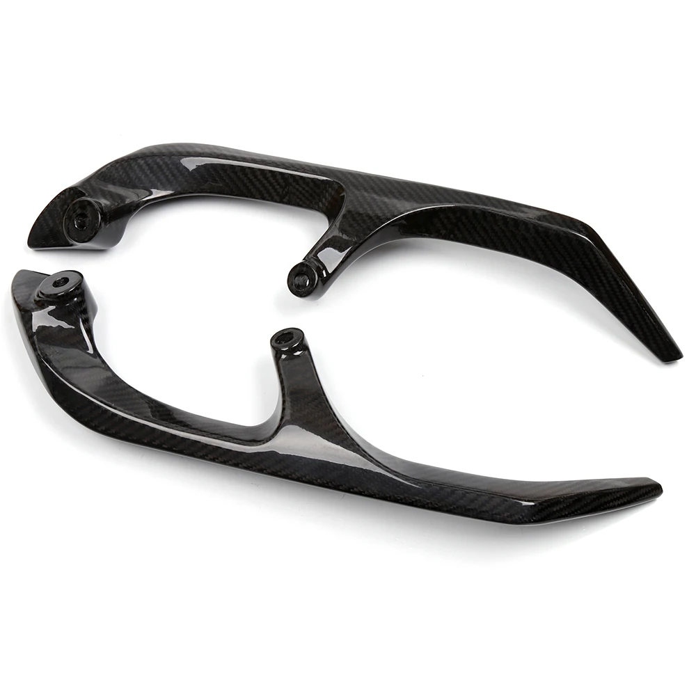 Motorcycle Accessories Carbon Fiber Rear Handle Bars Rear Passenger Seat Hand Handle Grab Bar For Yamaha Smax155 (1)