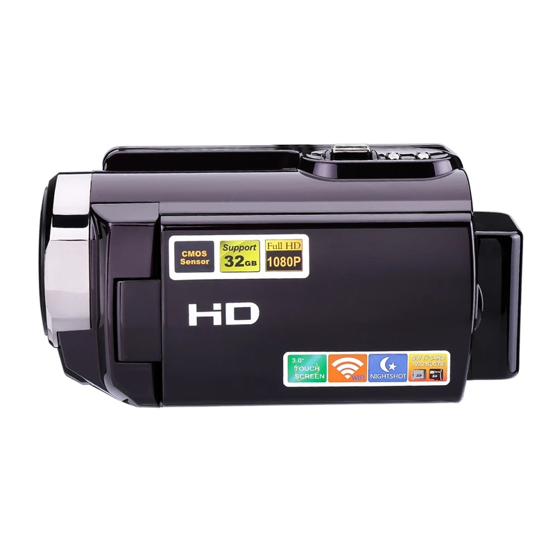 1080P 16X Hdv-5053Str портативная видеокамера Full Hd цифровой зум Цифровая видеокамера рекордер Dvr с Wifi 8Mp пресс-экран(ЕС