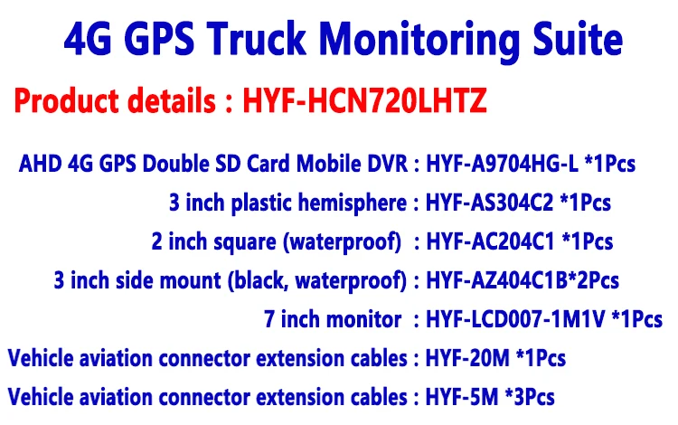 Sd card dvr беспроводной сети Удаленный мониторинг местоположения 4 канала видео 4G GPS грузовик диагностический комплект автофургон большой грузовик