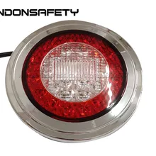 2 шт! E-помечено 95 мм светодиодный задний противотуманный фонарь и фонарь заднего хода, резервный свет, с 32 шт. светодиодный и хромированным кольцом, DC12V или 24 V