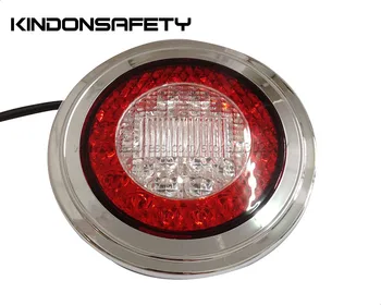 

2pcs Free shipping! E-marked 95mm LED Rear Fog and Reversing Lamp, backup light, with 32pcs LED and chromed ring, DC12V or 24V