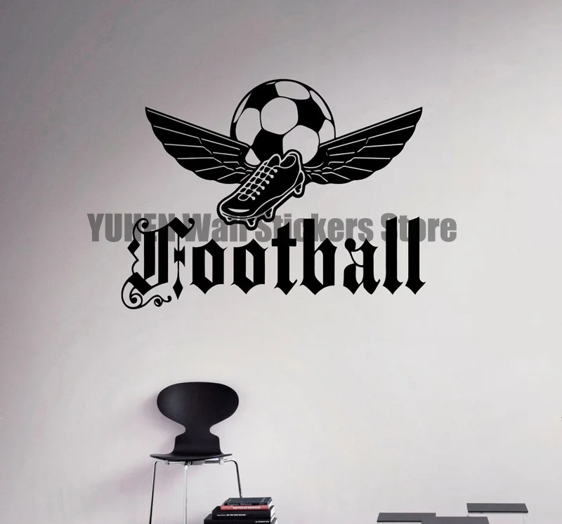 Cristiano RonaldFootball Emblem Wall Decal Soccer Ball Vinyl Sticker