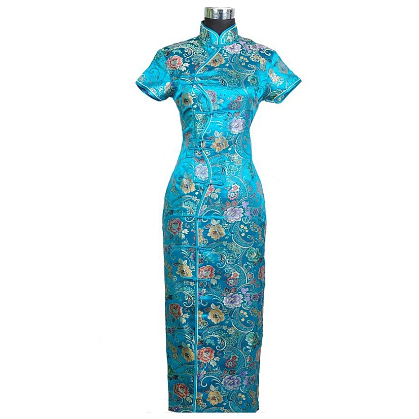 Chinese traditional Women's Long dress Qipao Cheong-sam Wedding Evening Dress Size S M L XL XXL XXXL C0001