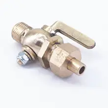 Латунь стока petcock запорный клапан 1/" BSP наружная резьба к розетке сварные для топлива, газа, масла, воздуха