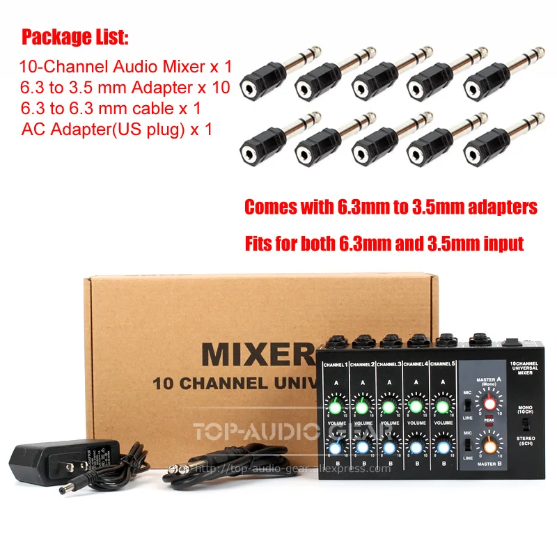 10 канальный аудио микшер для SHURE PGADrumKit 4 5 6 7 PGA барабанный набор музыкальный инструмент микрофон микрофонная линия в из микшерной консоли