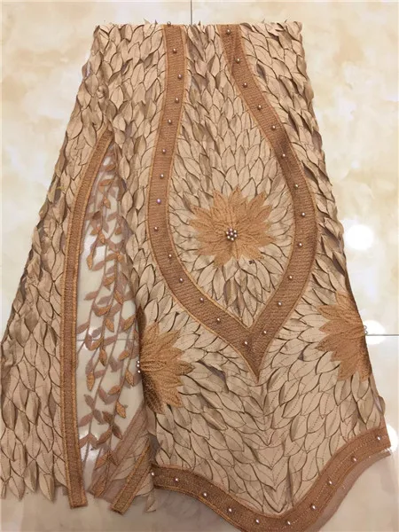 

Nigeria Christmas dress lace lace fabric on the new 3 d fabric, the French lace fabrics with fine beads