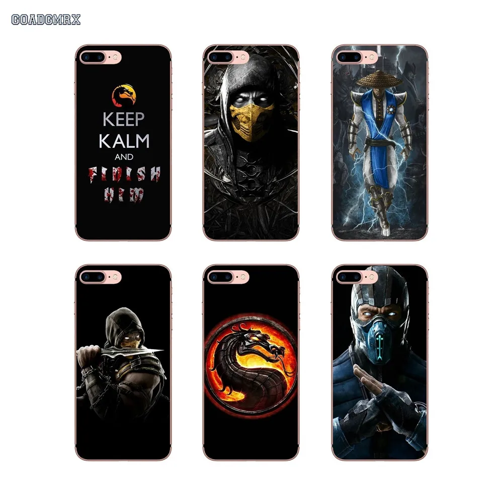 Mortal Kombat маска скорпиона логотип мягкий Чехол для Samsung Galaxy S2 S3 S4 S5 Mini Alpha S6 S7 edge S8 S9 Plus