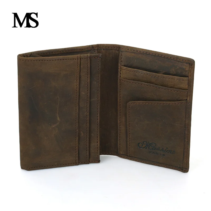 

Genuine Leather Business Cards Holders Fashion New Cards Package Short Style 2 Folds Credit Card Holder TWB027-1