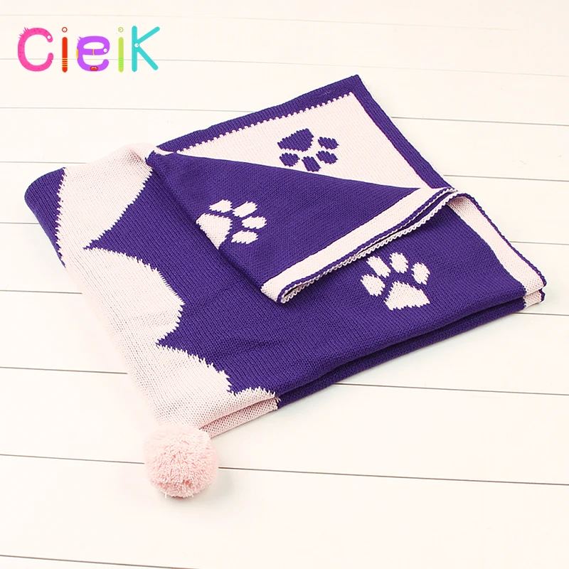CieiK Baby Blanket Animal Bunny Muslin Floral Swaddle Newborn Girl Boy Soft Wrap Kids Photo Playing Knitted Warm Children Towel  (22)
