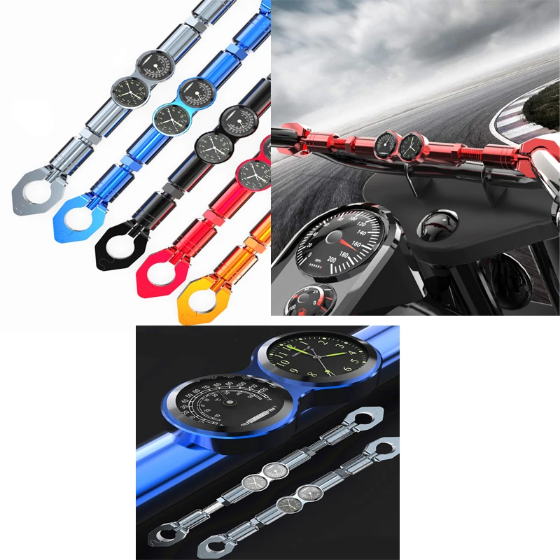 

7/8" Handlebar CNC Adjustable Rod Motorcycle 22MM Steering Wheel Strengthen With Timetable Temperature For ATV KTM Grips CRF