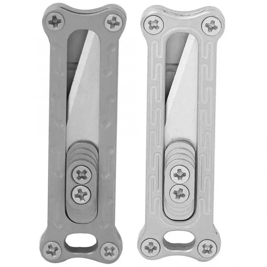 

Outdoor Cooking Knife Mini Portable Sturdy Anti-rust Titanium Alloy Knife Paper Cutter EDC Outdoor Tools