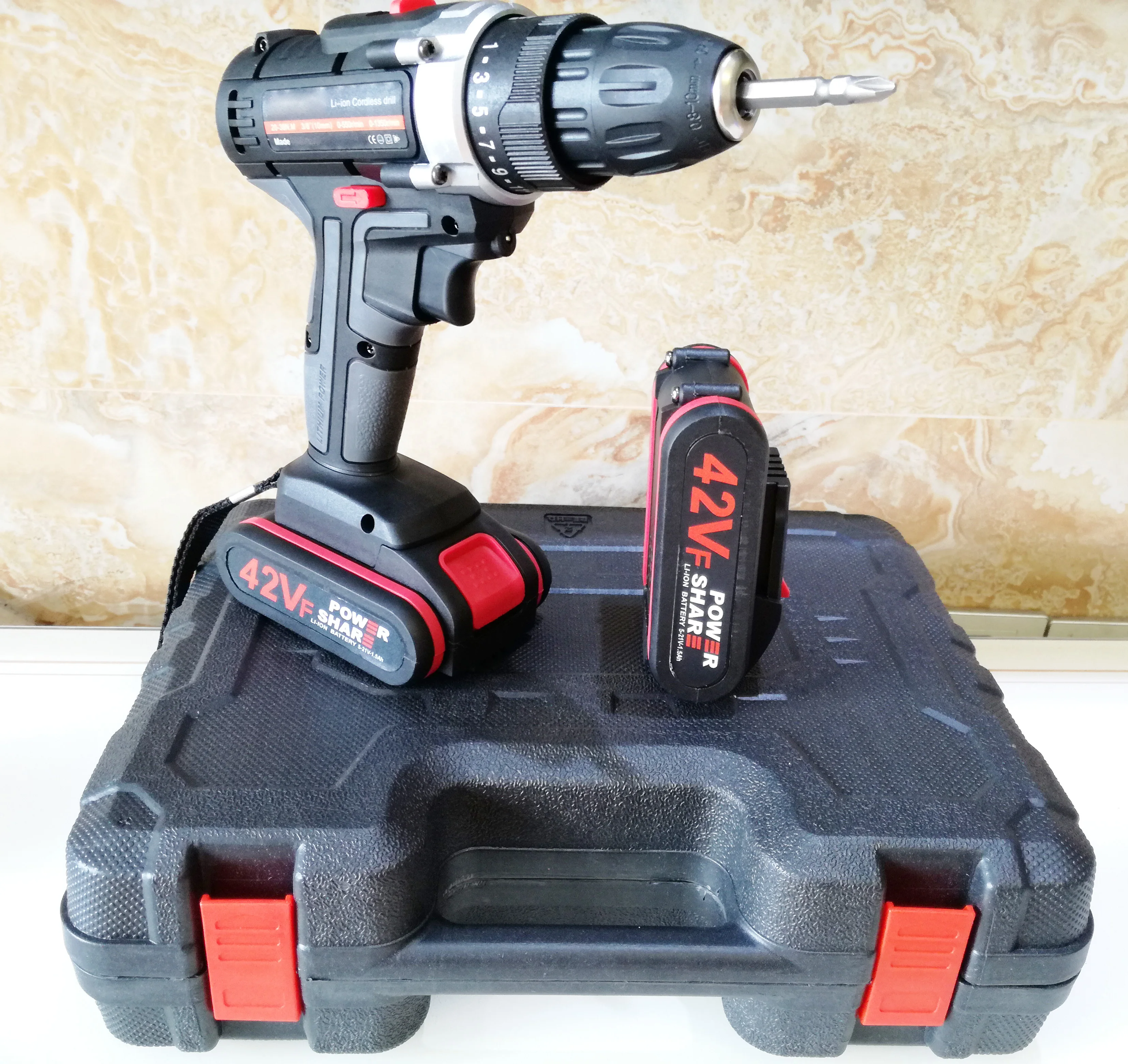 

Brushless Electric Drill Screwdriver Cordless Rechargeable Lithium-ion Battery Hand Drill Installation Power Tools