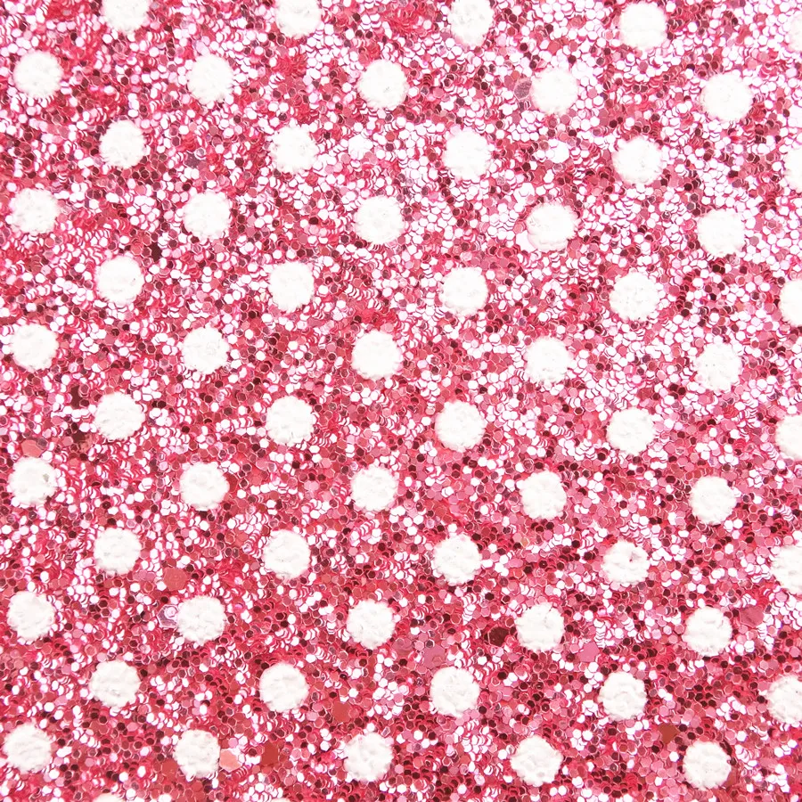 20CM*34CM Polka Dots Glitter Fabric Faux Leather Sheets For Bows Handmade Decoration Crafts Materials Bag Shoes Accessories