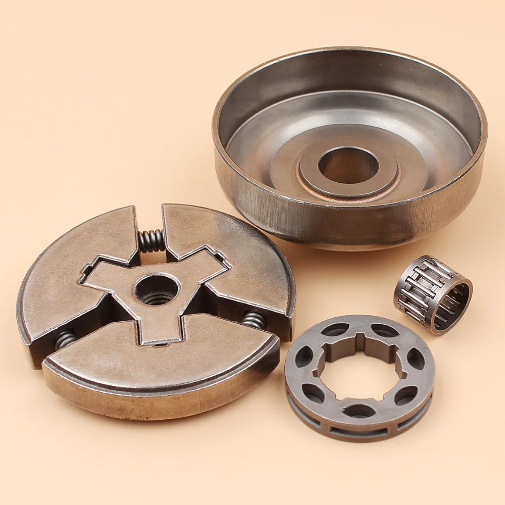 3/8"-7Teeth Clutch Drum Sprocket Rim Needle Bearing Kit Fit Husqvarna 55 51 50 EPA Rancher Chainsaw Replacement NEW 3/8"-7Teeth Clutch Drum Sprocket Rim Needle Bearing Kit Fit Husqvarna 55 51 50 EPA Rancher Chainsaw Replacement NEW