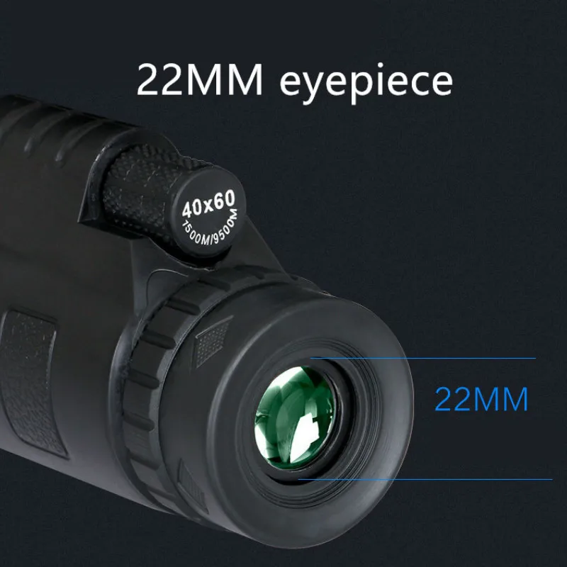 40X60 Zoom Monocular Telescope Scope for Smartphone Camera Camping Hiking Fishing with Compass Phone Clip Tripod 40X60 Zoom Monocular Telescope Scope for Smartphone Camera Camping Hiking Fishing with Compass Phone Clip Tripod