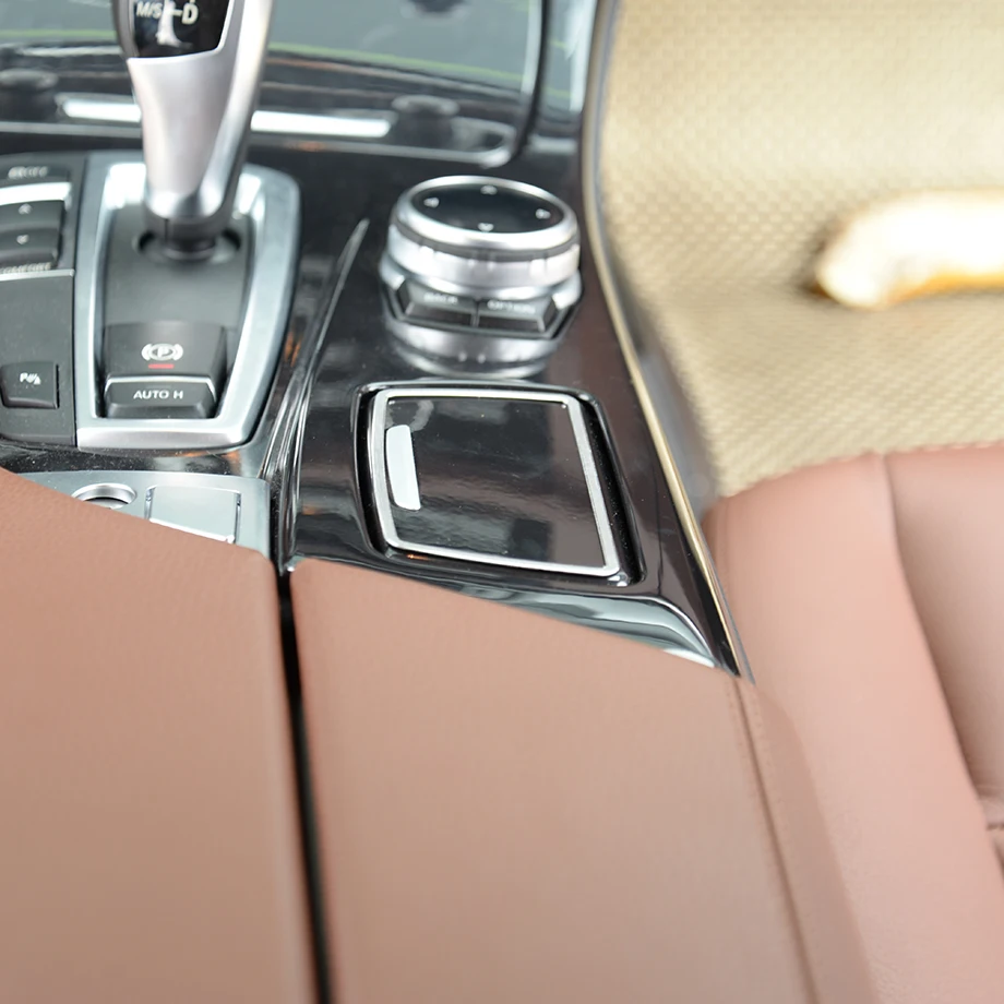 

Chrome Ashtray Sequins Cover Trim For BMW 5 Series F10 520 525 2011-2015 Accessory For Left Hand Driver