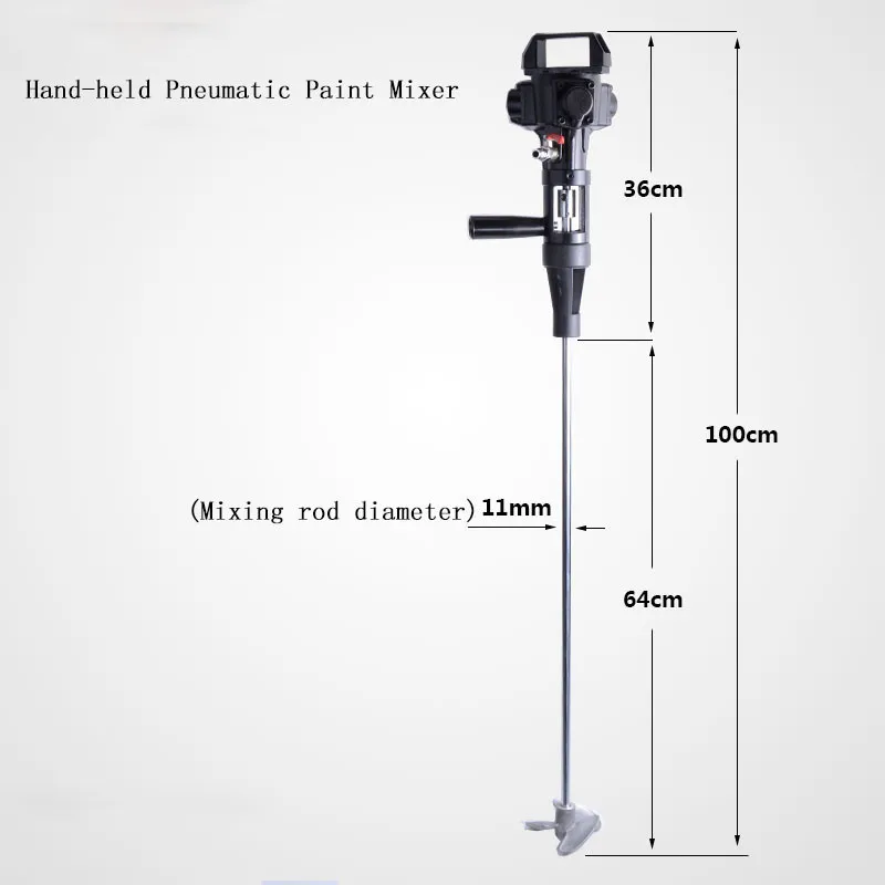 Ручной пневматический смеситель для краски из нержавеющей стали смеситель для чернил 5 галлонов мешалка для пневматического смешивания