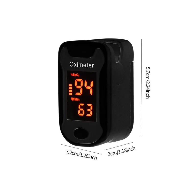 Medical Household Digital Fingertip pulse Oximeter Blood Oxygen Saturation Meter SPO2 PR oximetro de dedo saturimetro oximetro