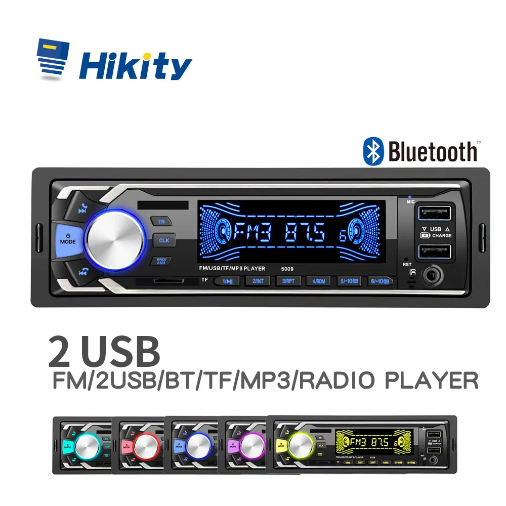 

Hikity 1 Din MP3 Player Car Radio Auto Audio Stereo FM Stereo AUX Bluetooth USB Fast charging 1din Multimedia player Autoradio