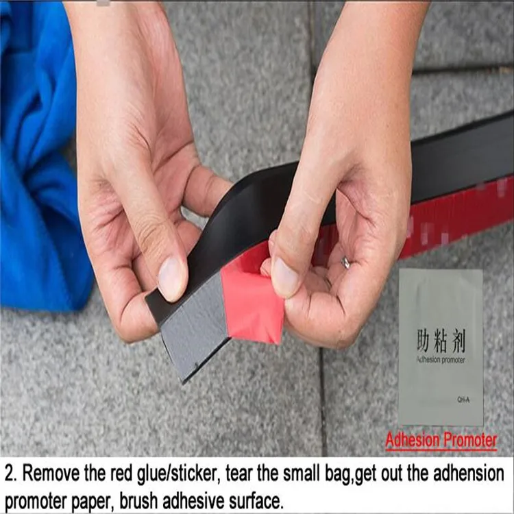 

2.5 Mt auto-styling front lip bumpeer rubber sticker. for Volkswagen TOURAN Sharan SCIROCCO Caddy Multivan Amarok R-Line Beetle