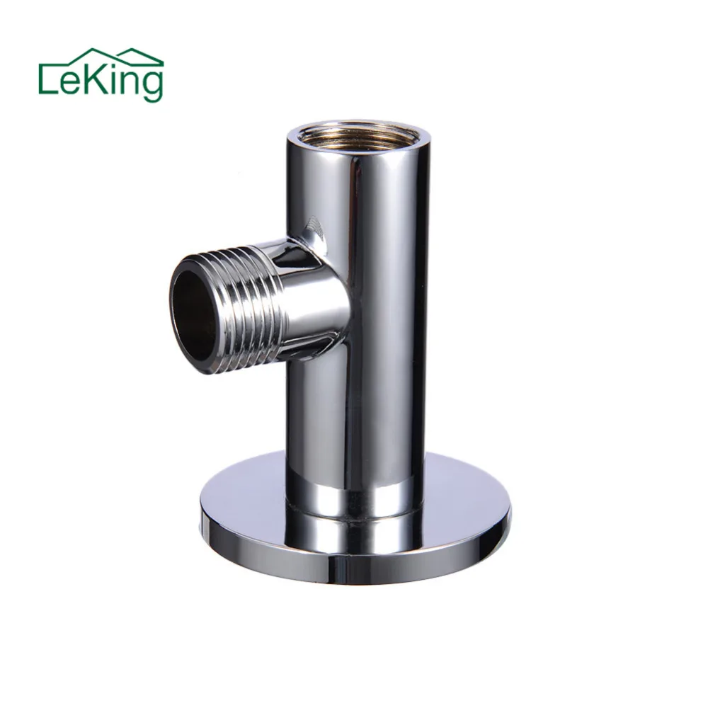 

LeKing 1pc Handheld Shower Holder Support Rack with Hose Connector Wall Elbow Unit Spout water inlet angle valve