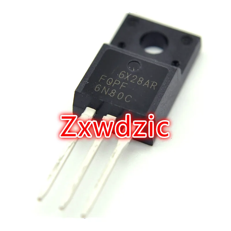 

10PCS FQPF6N80C 6N80C 6N80 FQPF6N80 TO-220F new