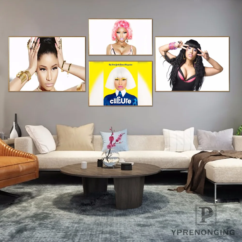

Custom Nicki Minaj Drawing Poster Art Home Decor Canvas Printing Silk Fabric Print Wall Poster No Frame 180317@23