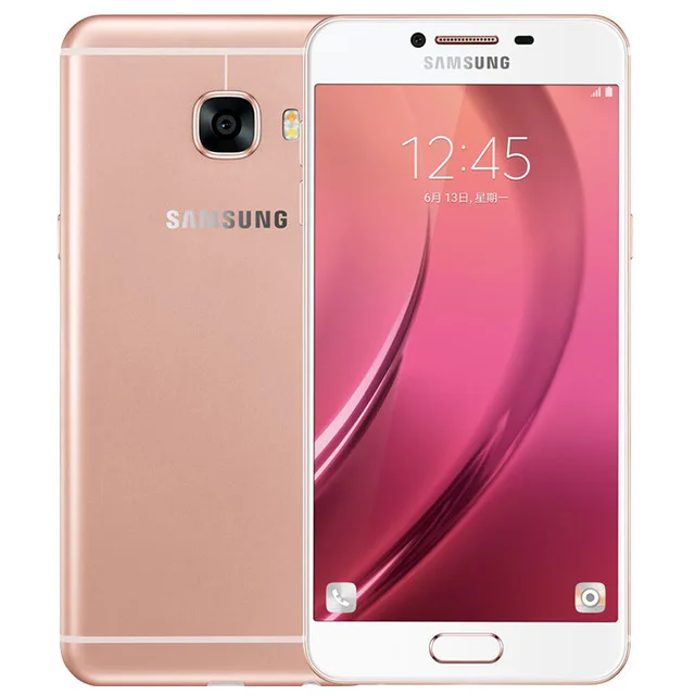 samsung Galaxy C5 разблокирована 5,2 дюймов LTE 4G 4 GB Оперативная память 32/64 GB Оперативная память 16.0MP Octa Core 1080 P Android 6,0 NFC Смартфон