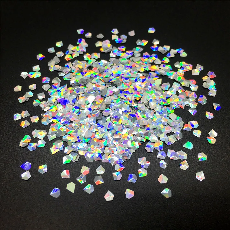 

Ultra-thin 3D Diamond Sequins 3mm Laser Glitter Nail Sequin PET Paillette Eo-Friendly Loose Sequin for Nail Arts Decorations 10g