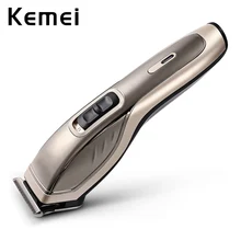 Kemei профессиональная электрическая машинка для стрижки волос, перезаряжаемая машинка для стрижки волос, триммер для бороды, водонепроницаемый