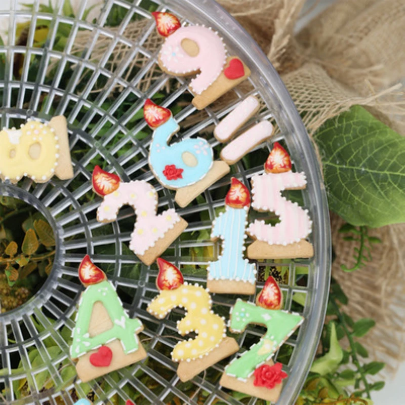 

12 Pcs Number Cookie Cutter 3D Biscuit Form Mold Creative Gingerbread Cutter For Baking Cake Decoration Tools