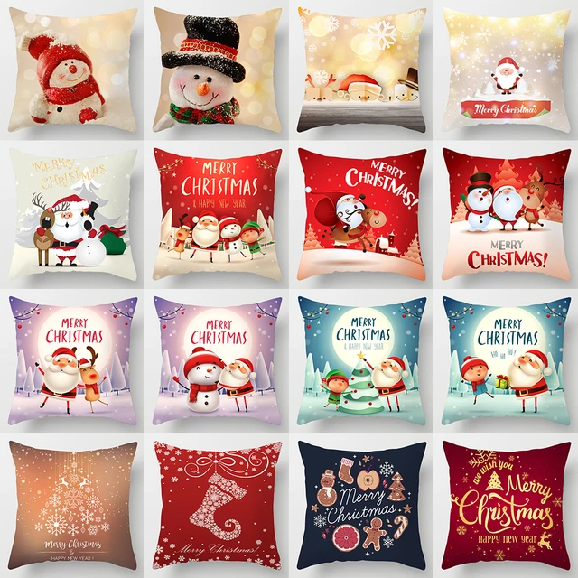 MRL Stile Fodere per Cuscini Babbo natale Regali di Natale Biglietto di Auguri D MRL Stile Fodere per Cuscini Babbo natale Regali di Natale Biglietto di Auguri D