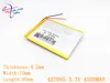 427095 3,7 в 4500 мАч 407095 литий-полимерная литий-ионная литиевая батарея для планшетного ПК PDA PSP IPAQ DVD MID DIY электронная книга портативное зарядное у... ► Фото 2/3
