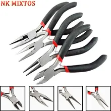 Jewellery Making Mini Pliers Round Long Bent Nose Side End Cutter Beading Hand Tools Kit Tooth Nose Side Diagonal Cutting Pliers mini long nose stainless pliers