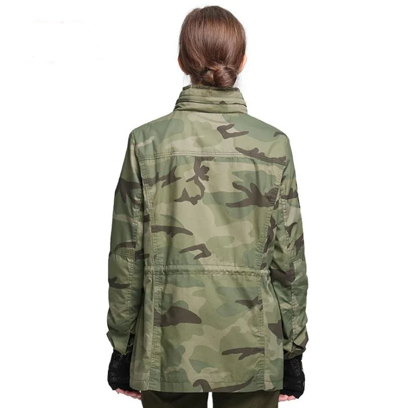 Куртка в стиле милитари, Новое поступление, женская теплая куртка размера плюс, камуфляжная куртка с принтом, женские куртки Wq922