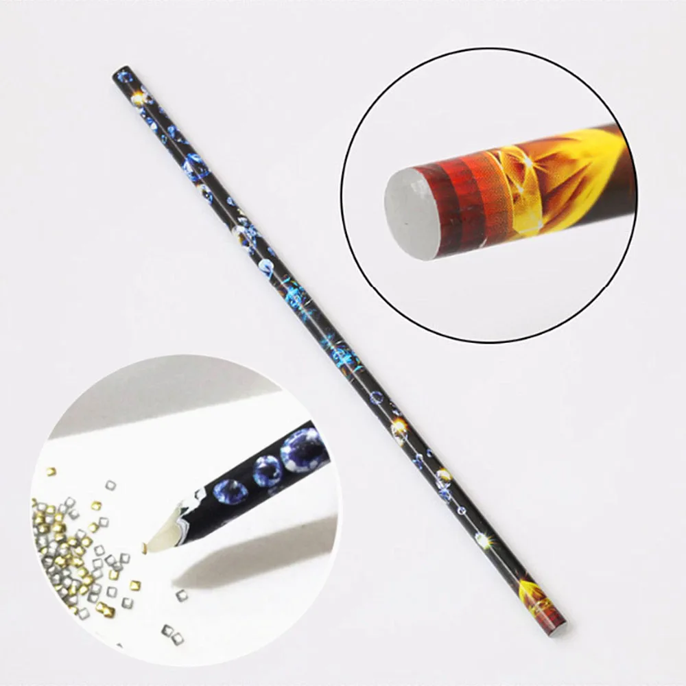 

Diamond Painting Acrylic Pencil Dotting Pen Wax Resin Rhinestones Gems Bead Nail Art Picking Tools DIY Beauty Accessories