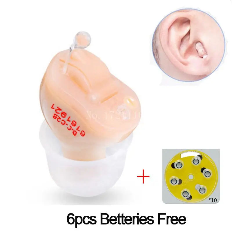 

B01 Invisible Hearing Aids Portable Best Sound Amplifier Adjustable Wireless Mini inner Ear Hearing Aid Dropshipping