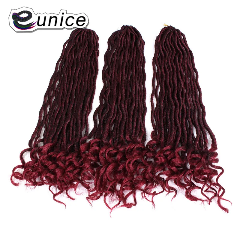 Faux Locs Curly Heat Resistant Synthetic Hair Extensions (7)