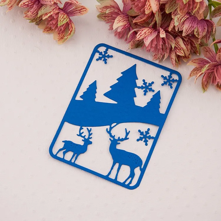 Metal Christmas deer cutting Dies Stencils for DIY Scrapbooking photo album Decorative Embossing DIY Paper Cards