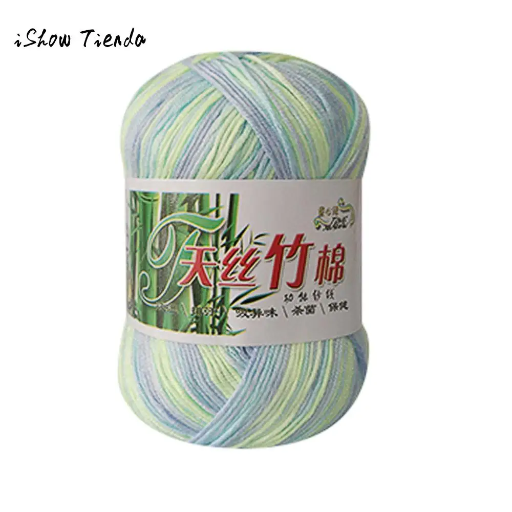 

Knitwear Wool Yarn New Bamboo Cotton Warm Soft Natural Knitting Crochet 50g knitting yarn lanas para tejer a crochet DIY Sweater